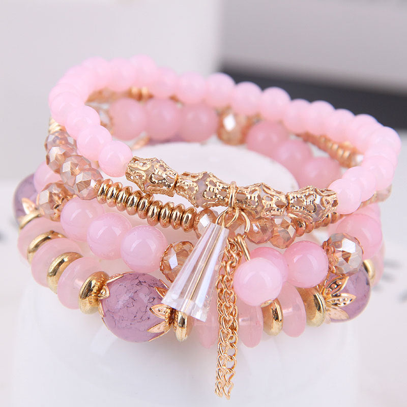 Wholesale Bohemian Tassel Braided Alloy Bracelet